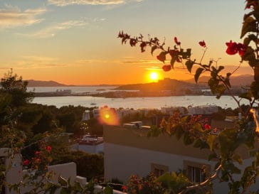 Sunset views over Talamanca Bay in Ibiza