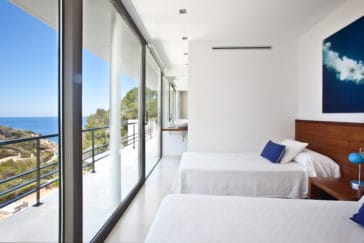 Bedroom 3 with sea views