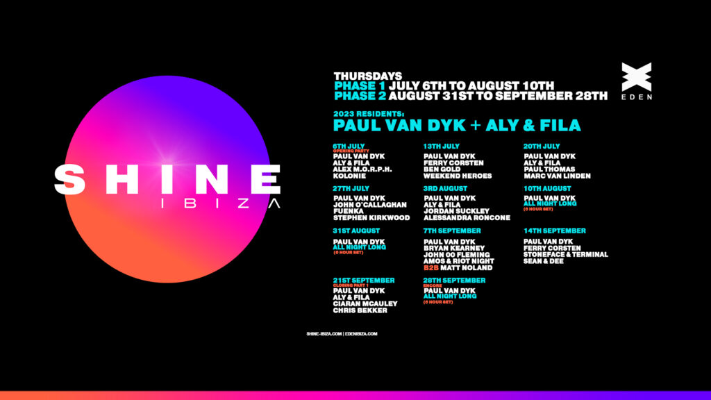 PAUL VAN DYK come back to Ibiza in 2023